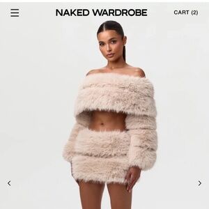 *NAKED WARDROBE* Top small bottom XL New with tags